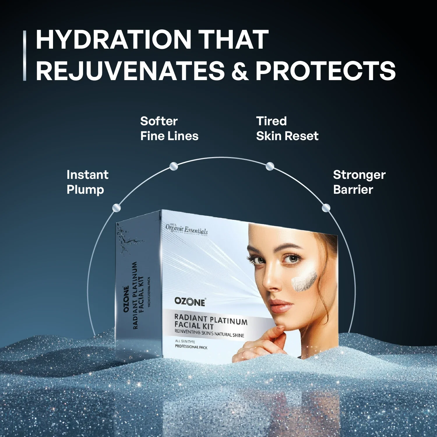 Ozone Radiant Platinum Facial Kit - Image 5